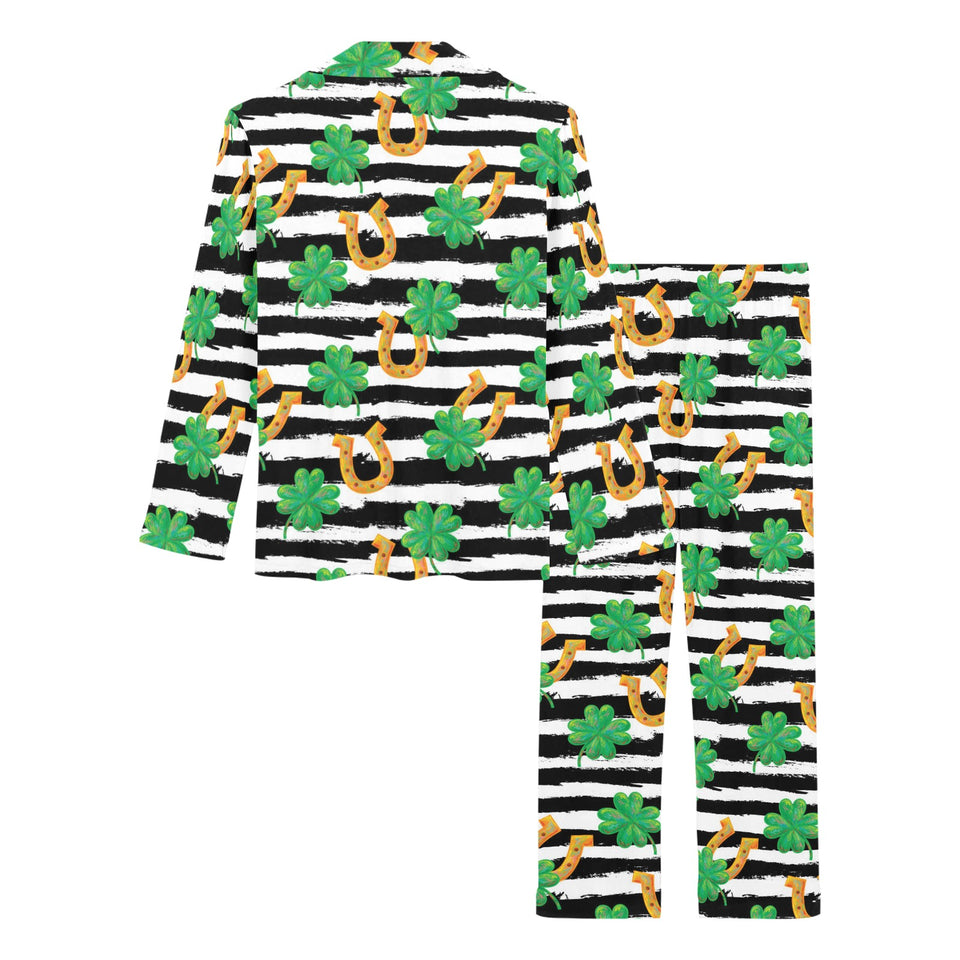 Horseshoes Pattern Print Design 01 Women's Long Pajama Set