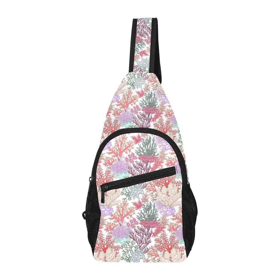 Coral Reef Pattern Print Design 03 All Over Print Chest Bag