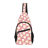 Fried Eggs Pattern Print Design 03 All Over Print Chest Bag
