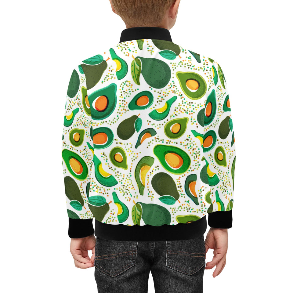 Avocado design pattern Kids' Boys' Girls' Bomber Jacket