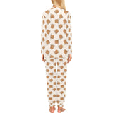 Pancake Pattern Print Design 01 Women's All Over Print Pajama Set