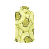 Sliced kiwi pattern Women's Padded Vest