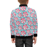 3D sakura cherry blossom pattern Kids' Boys' Girls' Bomber Jacket