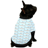 Swordfish Pattern Print Design 01 All Over Print Pet Dog Round Neck Fuzzy Shirt