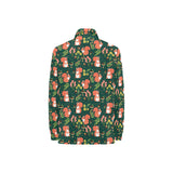 Squirrel Pattern Print Design 03 Women's Long Sleeve Polo Shirt
