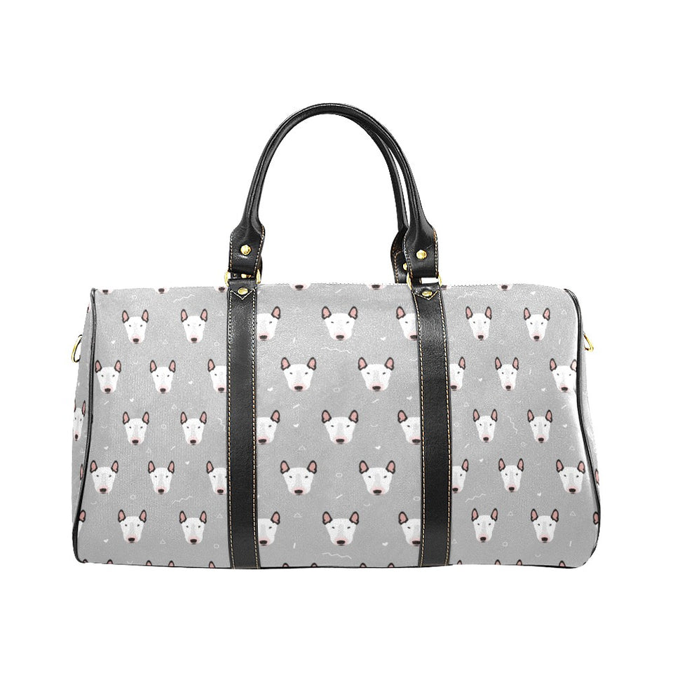 Bull Terrier Pattern Print Design 05 Travel Bag