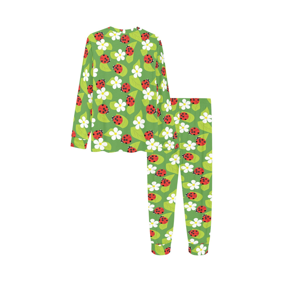 Ladybug Pattern Print Design 01 Kids' Boys' Girls' All Over Print Pajama Set