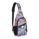 Hand drawn colorful starfish All Over Print Chest Bag
