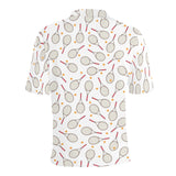 Tennis Pattern Print Design 04 Men's All Over Print Polo Shirt
