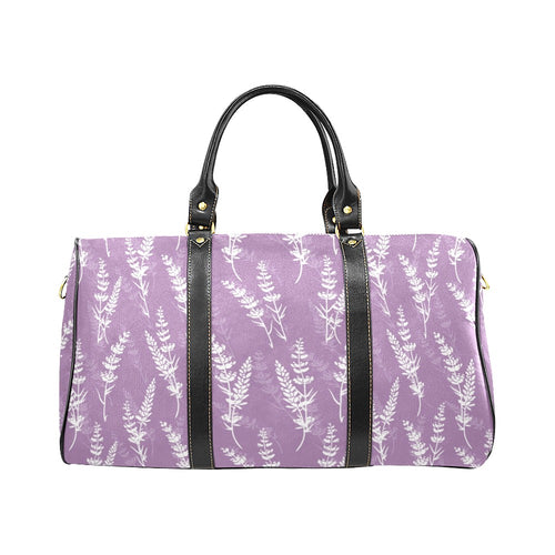 Lavender flowers purple pattern Travel Bag