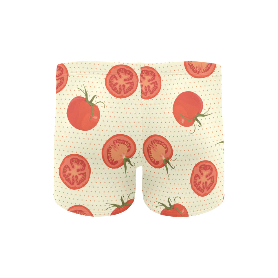 Tomato dot background Men's Swimming Trunks