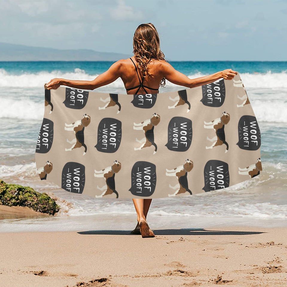 Beagle pattern Beach Towel