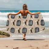 Beagle pattern Beach Towel