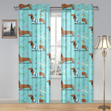 Dachshund decorative background Gauze Curtain