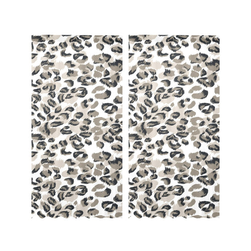 Leopard skin print pattern Gauze Curtain