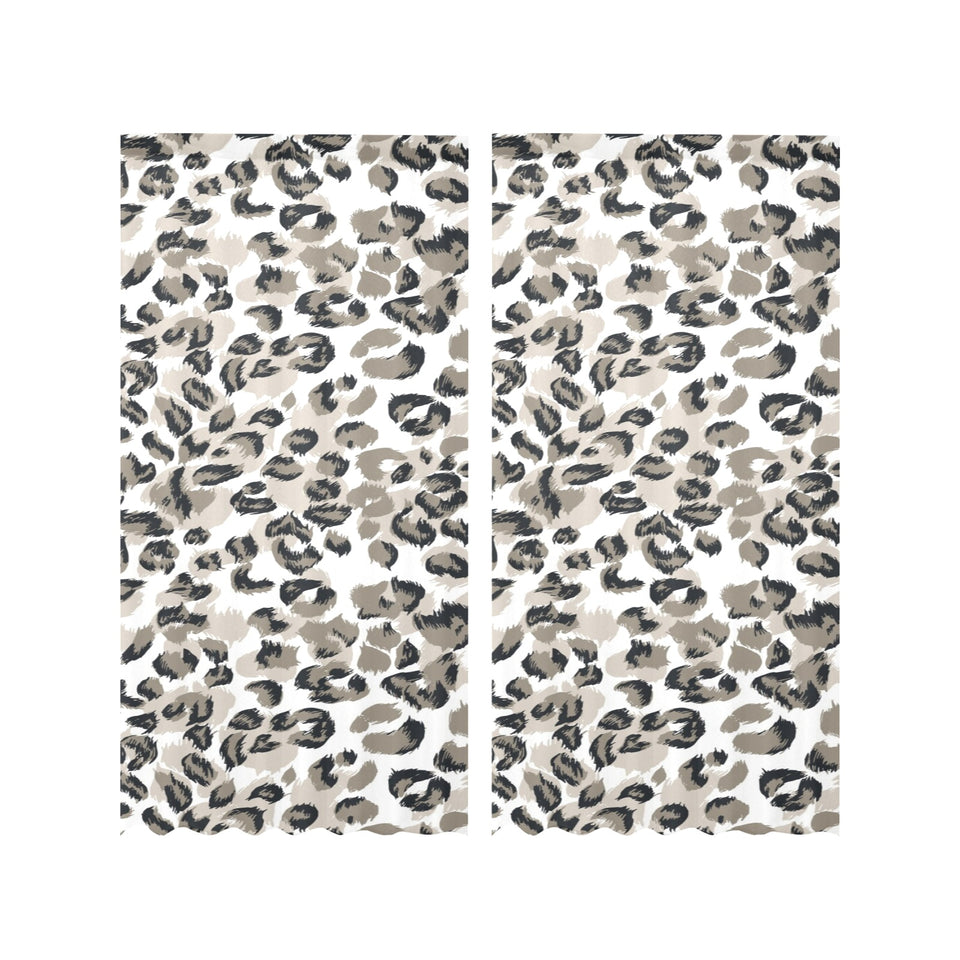 Leopard skin print pattern Gauze Curtain