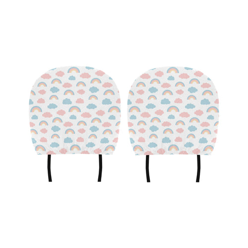 Cute rainbow clound pattern Car Headrest Cover