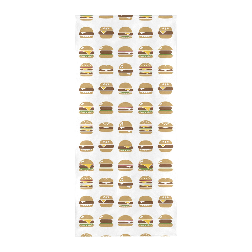 Hamburger Pattern Print Design 02 Beach Towel