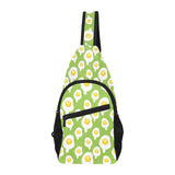 Fried Eggs Pattern Print Design 01 All Over Print Chest Bag