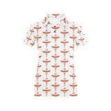 Sausage Pattern Print Design 05 Women's All Over Print Polo Shirt
