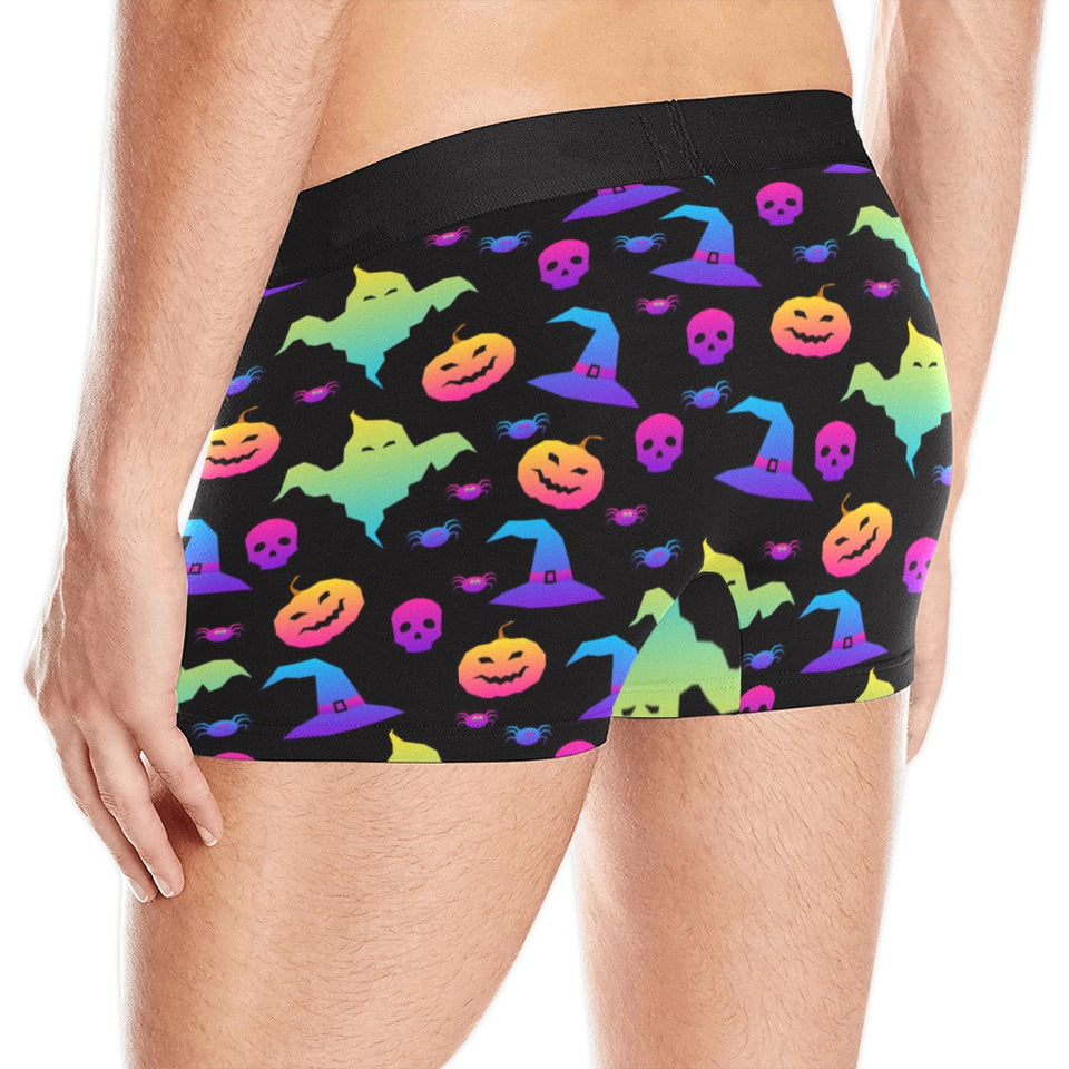 Colorful halloween background Men's All Over Print Boxer Briefs Men's Underwear