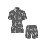 Cute koala pattern Women's V-Neck Short Pajama Set