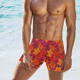 Autumn maple leaf pattern Men's Swimming Trunks