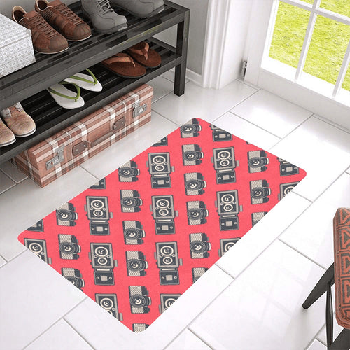 Camera Pattern Print Design 05 Doormat