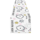 Siberian Husky design pattern Table Runner