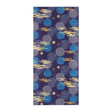 Blue japanese pattern cloud wave flower Beach Towel