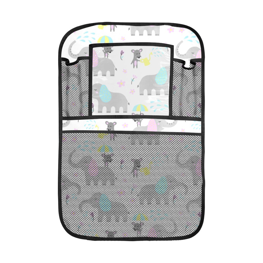 Cute elephant mouse pattern Car Seat Back Organizer