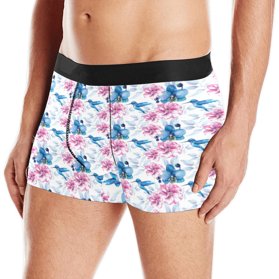Hummingbird Pattern Print Design 02 Men's All Over Print Boxer Briefs Men's Underwear