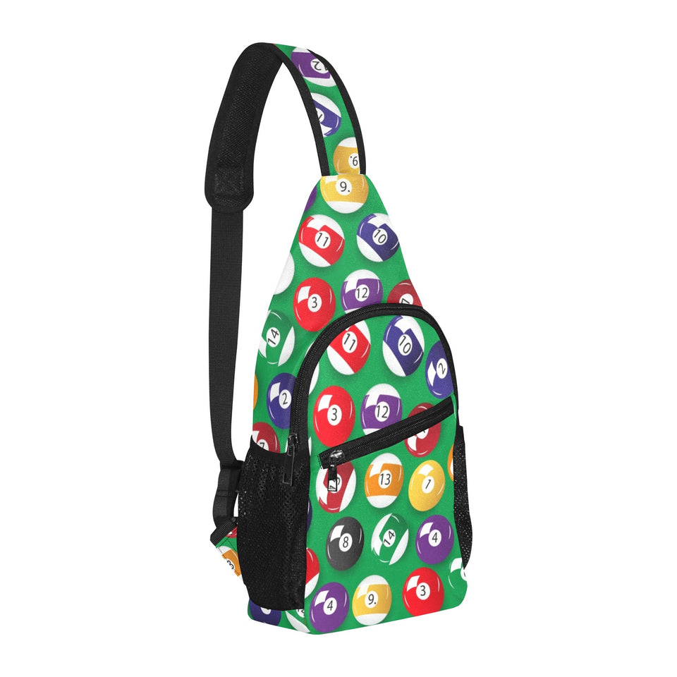 Billiard Ball Pattern Print Design 02 All Over Print Chest Bag