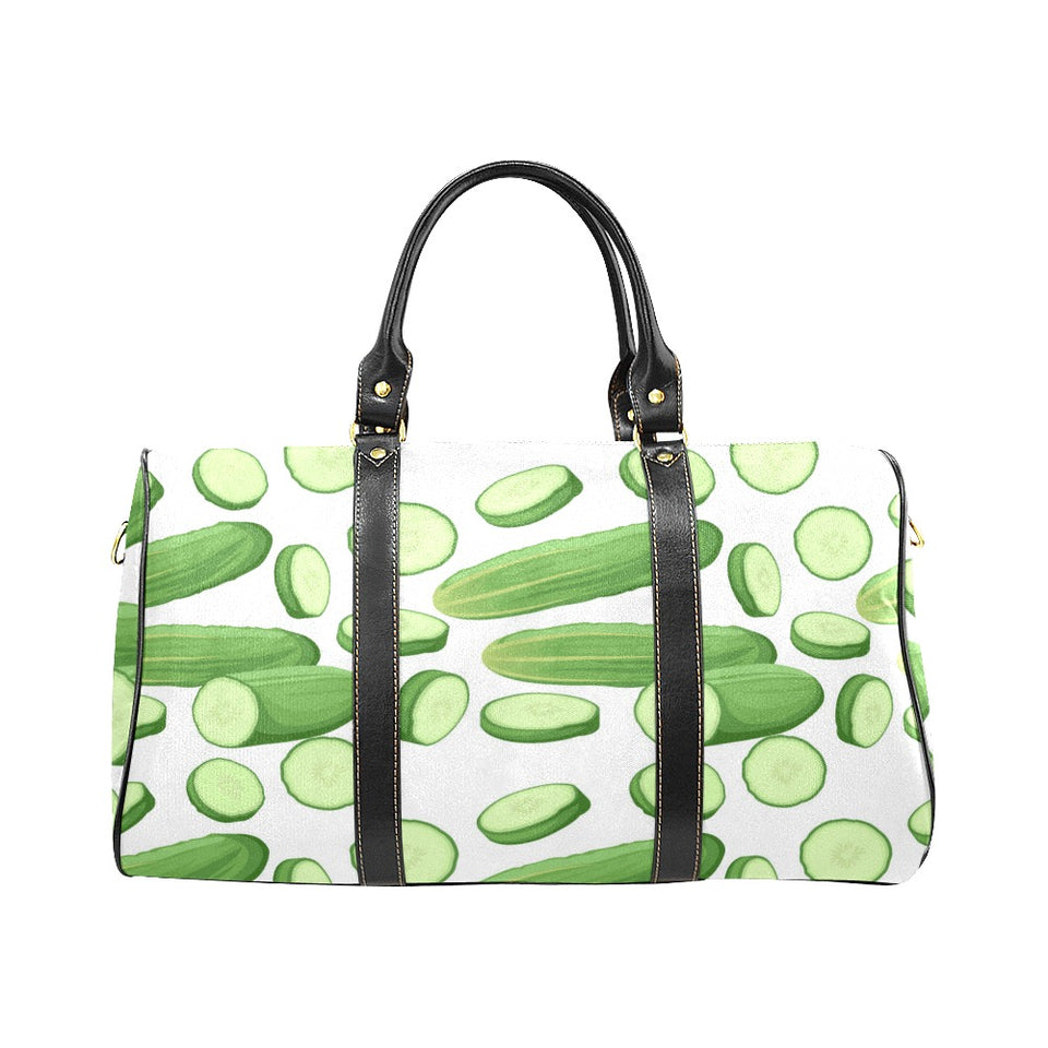 cucumber whole slices pattern Travel Bag
