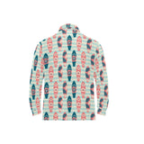 Surfboard Pattern Print Design 02 Men's Long Sleeve Polo Shirt