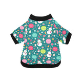 Snowman bird decorative elements christmas pattern All Over Print Pet Dog Round Neck Fuzzy Shirt