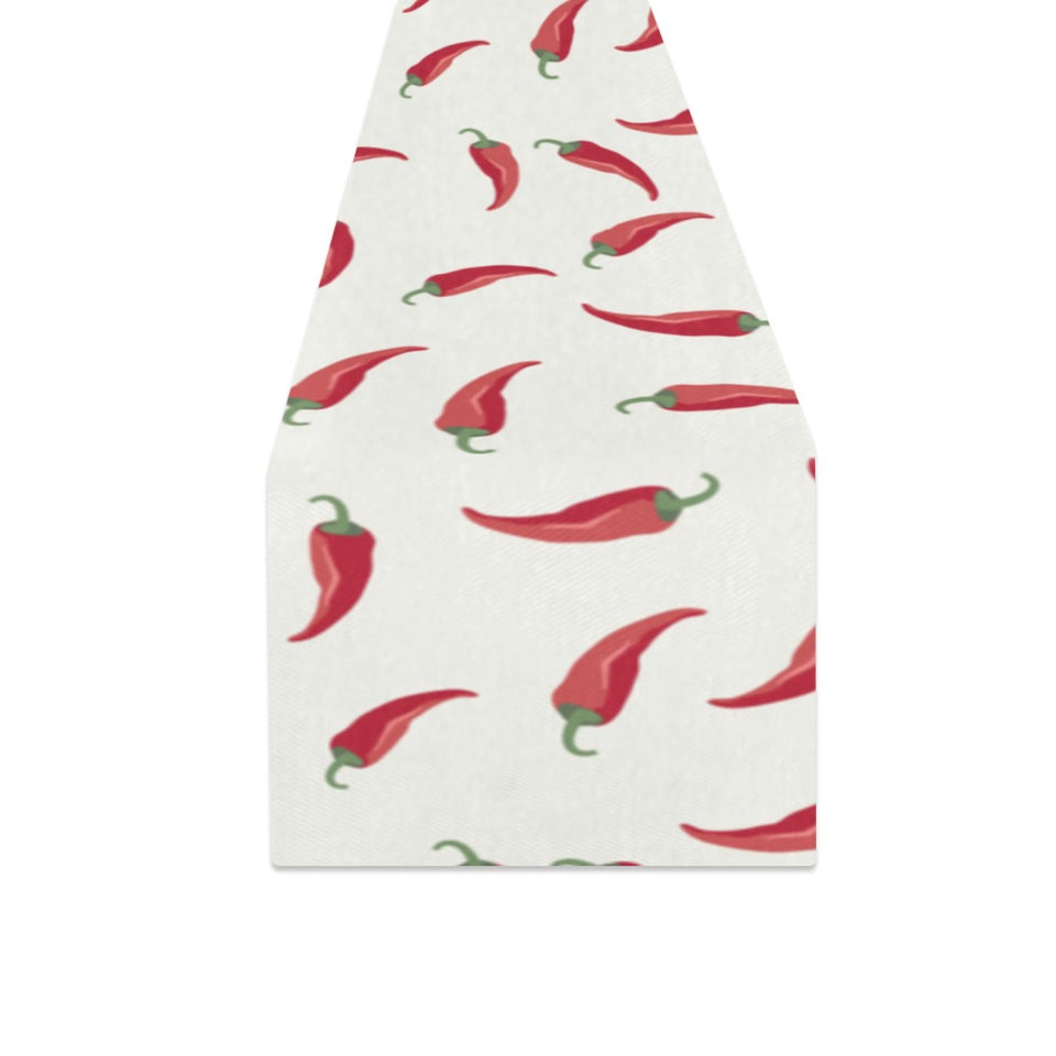 Chili peppers pattern Table Runner