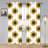sunflowers design pattern Gauze Curtain