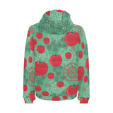 Tomato design pattern Men's Padded Hooded Jacket