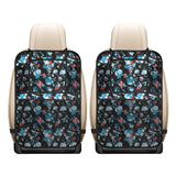 Skull flower roses leave pattern Car Seat Back Organizer