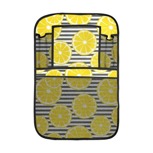 slice of lemon design pattern Car Seat Back Organizer