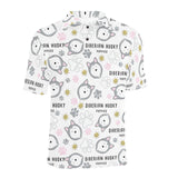 Siberian Husky design pattern Men's All Over Print Polo Shirt