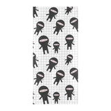 Ninja pattern plaid background Beach Towel