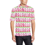 Teddy Bear Pattern Print Design 04 Men's All Over Print Polo Shirt