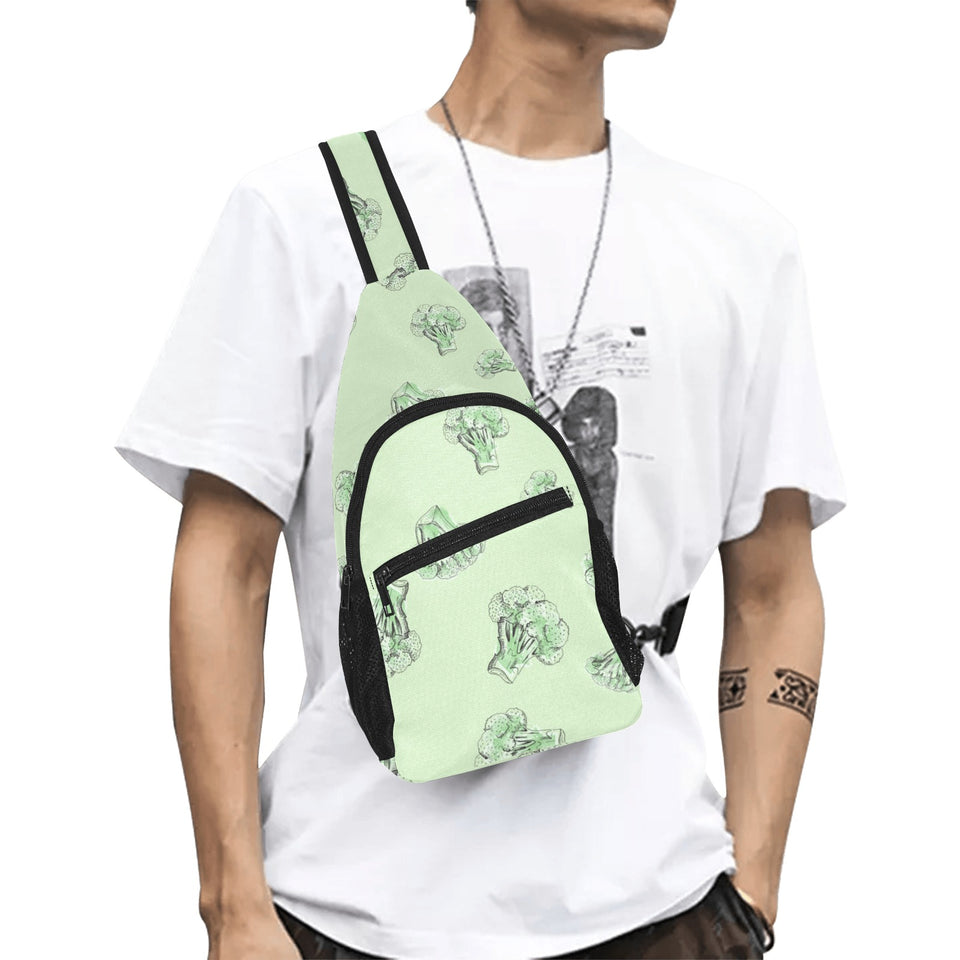 broccoli sketch pattern All Over Print Chest Bag