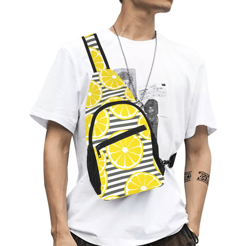 slice of lemon design pattern All Over Print Chest Bag