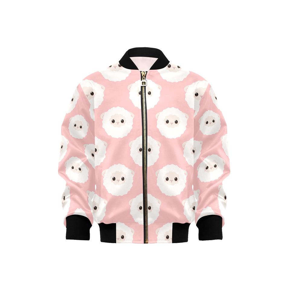 Cute sheep pattern Kids' Boys' Girls' Bomber Jacket