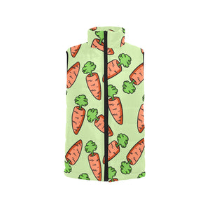 Carrot Pattern Print Design 05 Men's Padded Vest