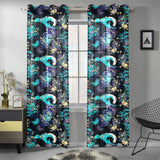Dragon sea wave pattern Gauze Curtain