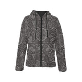 Pizza pattern Women's Padded Hooded Jacket